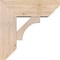Ekena Millwork Westlake Slat Smooth Bracket w/ Offset Brace, Douglas Fir, 7 1/2"W x 20"D x 20"H BKT0806X20X20WTL06SDF - alternate 2